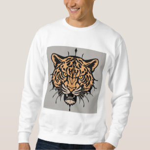 Moletom Ilustração da cabeça de tigre