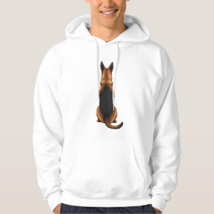 Moletom Ilustração de Cão Vista Posterior do Pastor Alemão