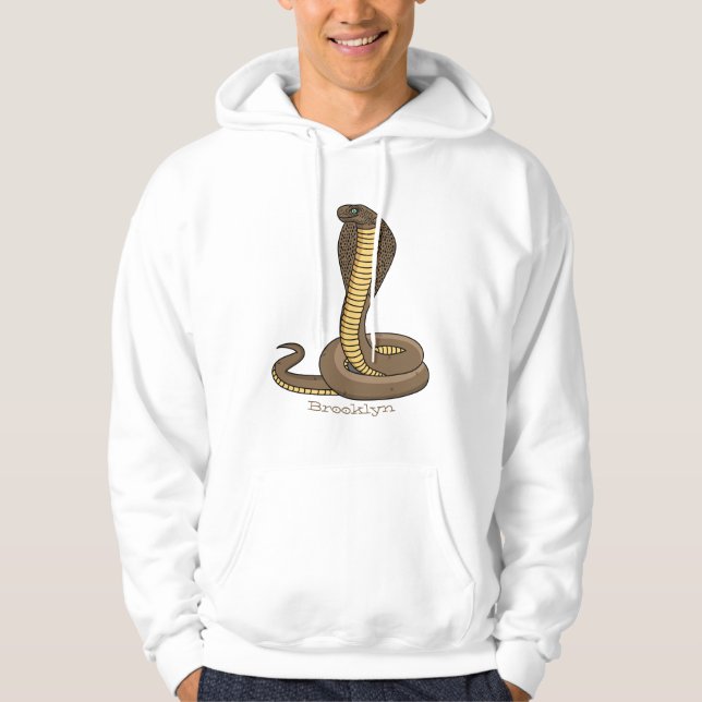 Moletom Ilustração de cobra da cobra castanha (Frente)