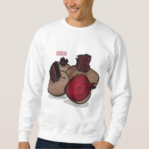 Moletom Ilustração de desenho animado de beterraba