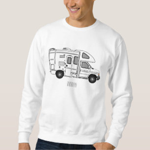 Moletom Ilustração de desenho animado de Campervan
