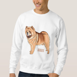 Moletom Ilustração de desenho animado de cão Chow Chow