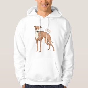 Moletom Ilustração de desenho animado de cão Greyhound