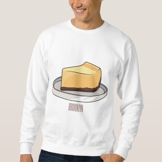 Moletom Ilustração de desenho animado de Cheesecake (Frente)