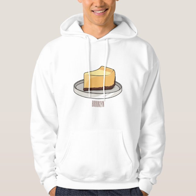 Moletom Ilustração de desenho animado de Cheesecake (Frente)