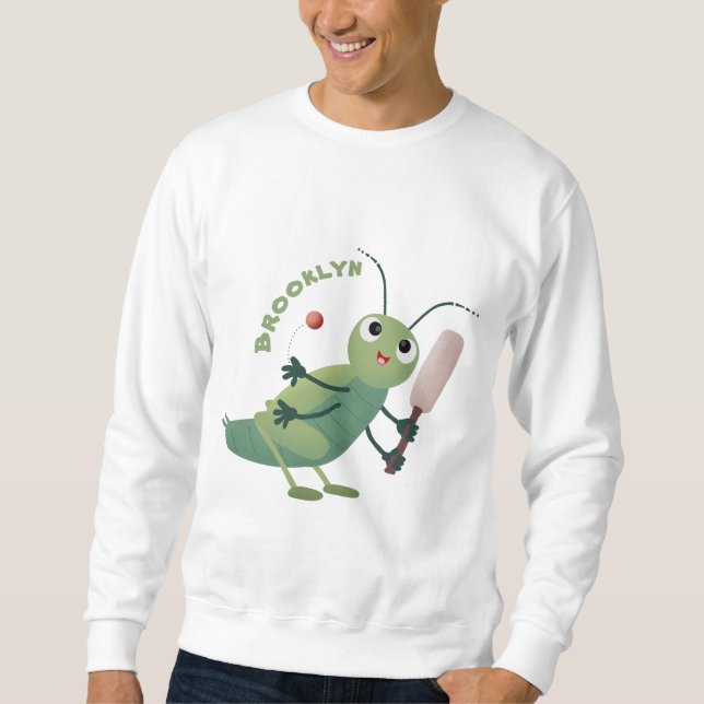 Moletom Ilustração de desenho animado de insetos de críque (Frente)