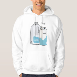 Moletom Ilustração de desenho animado de leite