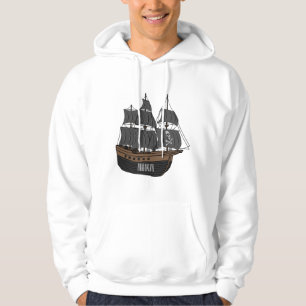 Moletom Ilustração de desenho animado de navio pirata