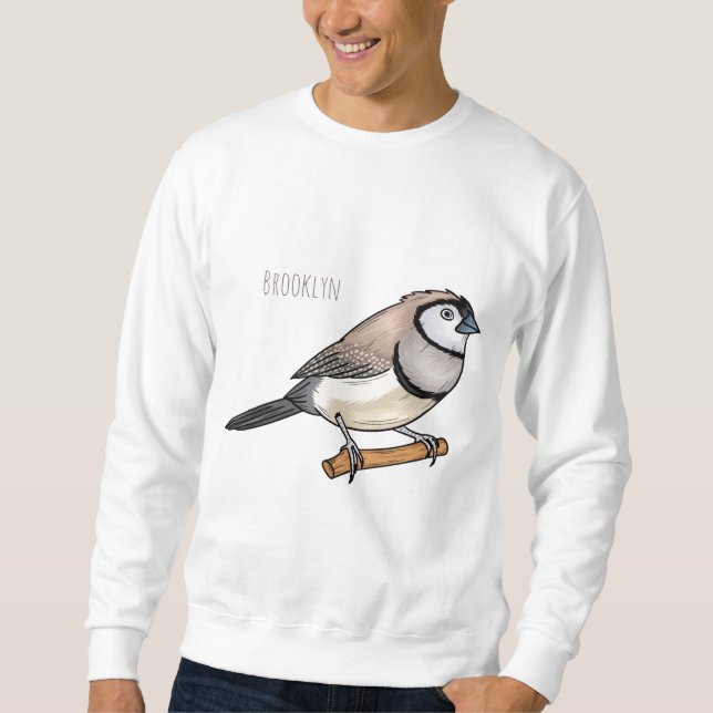 Moletom Ilustração de desenho animado de pássaros de barba (Frente)