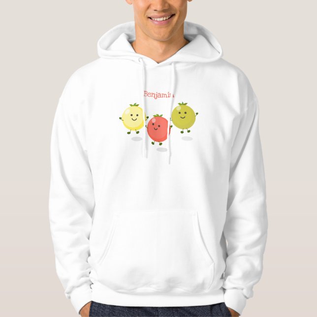 Moletom Ilustração de desenho animado de tomate de cereja (Frente)