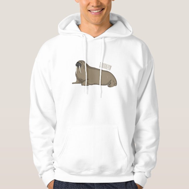 Moletom Ilustração de desenho animado de Walrus (Frente)