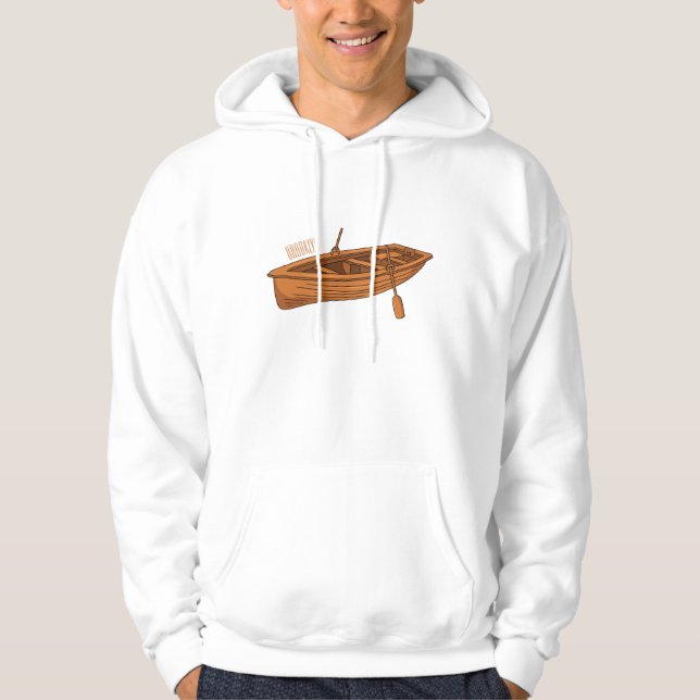 Moletom Ilustração de desenho animado em Rowboat (Frente)