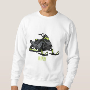 Moletom Ilustração de desenho animado Snowmobile