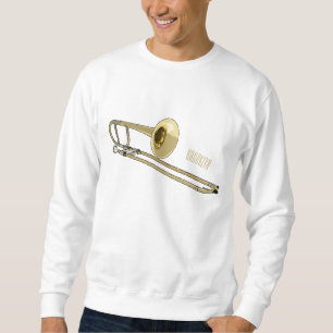 Moletom Ilustração de desenho animado Trombone
