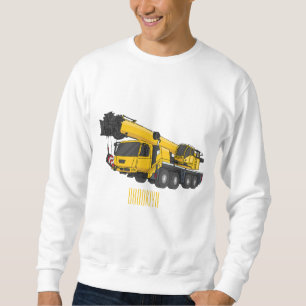Moletom Ilustração de desenho de caminhão de guindaste