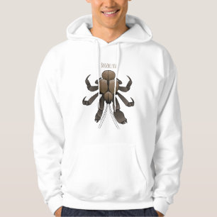Moletom Ilustração de desenho de caranguejo de coco