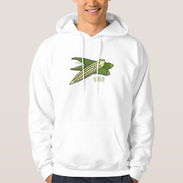 Moletom Ilustração de desenho de Okra (Frente)