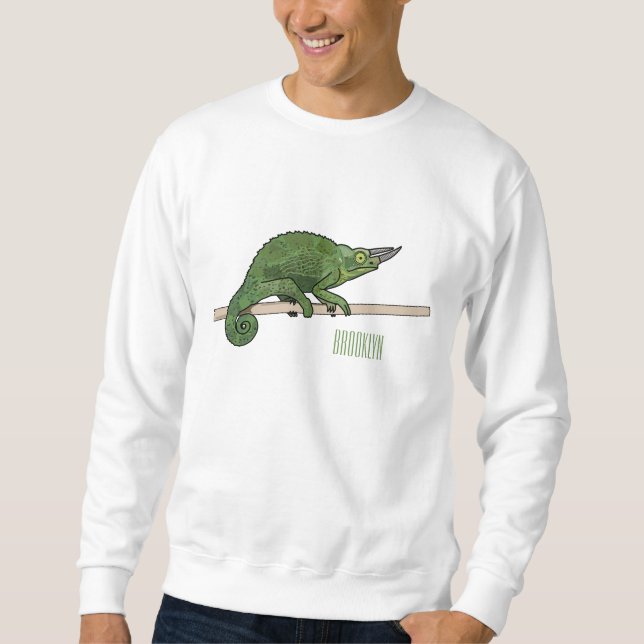 Moletom Ilustração de desenho do campeão de Jackson (Frente)