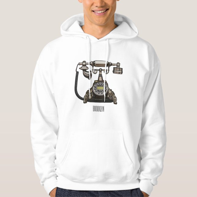 Moletom Ilustração de desenho telefônico (Frente)