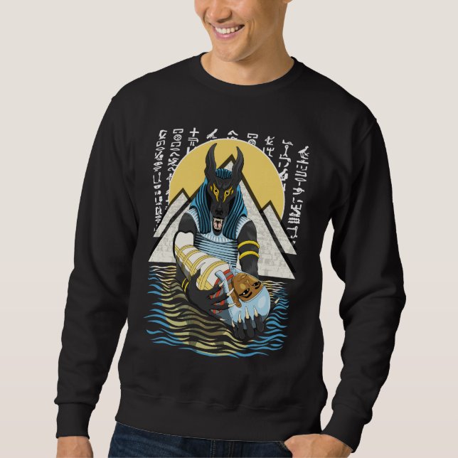 Moletom Ilustração de Deus Egípcio Anubis (Frente)