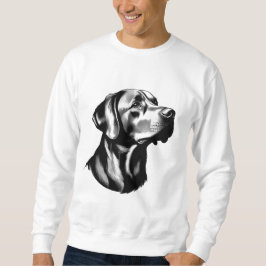 Moletom Ilustração de Papai Cachorro Labrador Retriever Pr