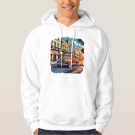 Moletom Ilustração de Rua de Cidade Vintage
