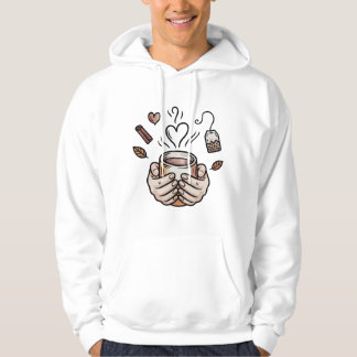 Moletom Ilustração de Tea Cozy de Outono com Doodle