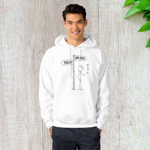Moletom Ilustração Errada Direita Hoodie