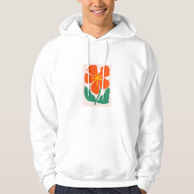 Moletom Ilustração Floral de Arte (Frente)