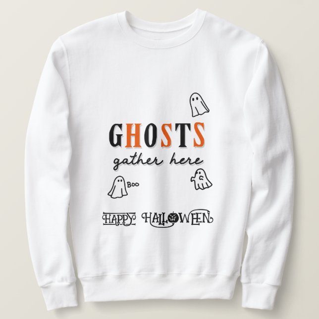 Moletom Ilustração Personalizada De Engraçado De Halloween (Frente do Design)