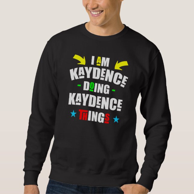 Moletom Im Kaydence Fazendo Coisas Legais de Natal (Frente)
