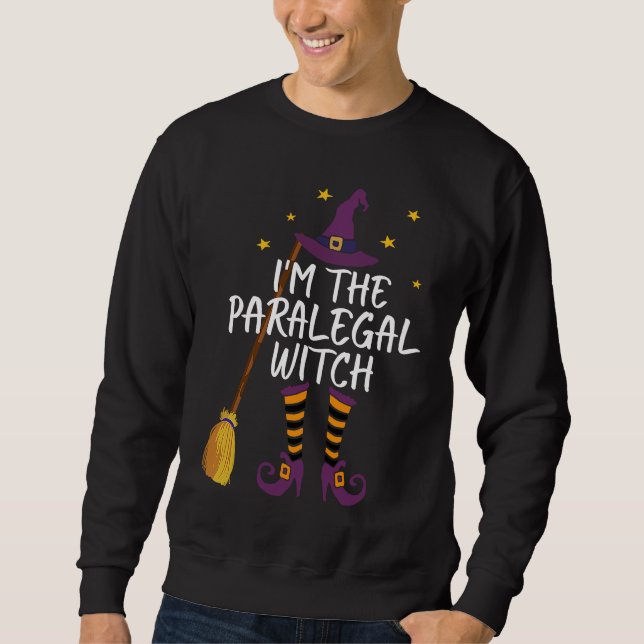 Moletom I'm The Paralegal Witch Funny Halloween Law Costum (Frente)