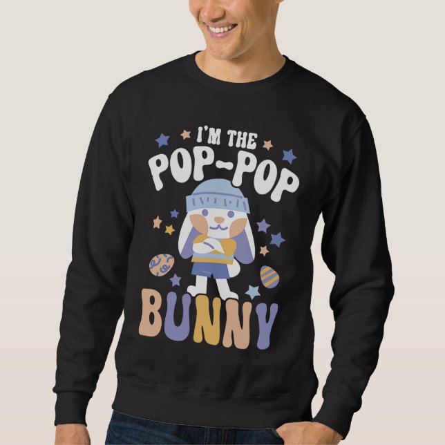 Moletom I'm The Pop Pop Bunny Rabbit Whisperer Animal Bunn (Frente)