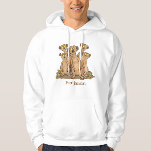 Moletom Imagem animada da família Meerkat