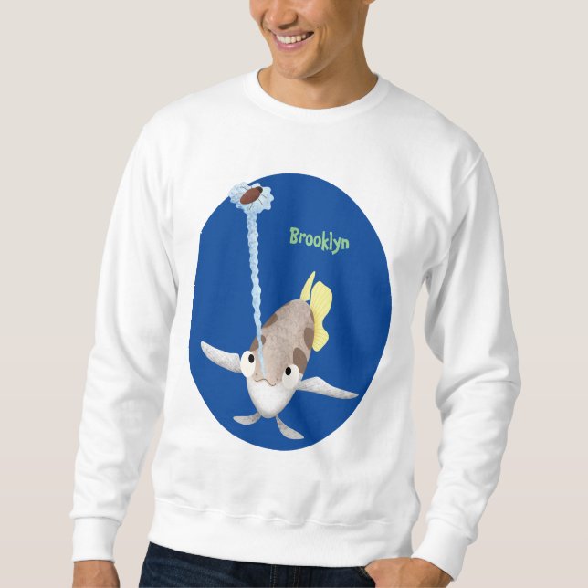 Moletom Imagem de desenho animado de Arquerfish em Cute (Frente)