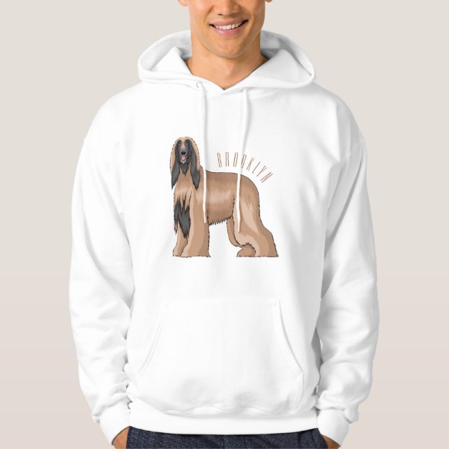 Moletom Imagem de desenho animado de cão de cão de cão de  (Frente)