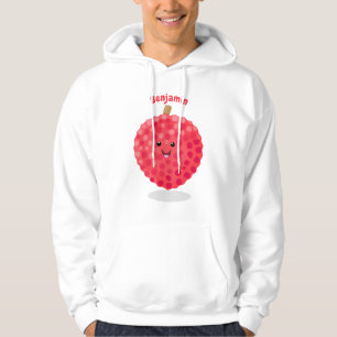 Moletom Imagem de desenho animado de liso rosa-claro