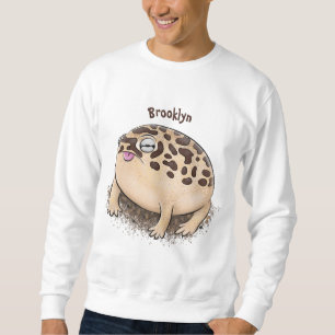 Moletom Imagem de desenho animado do sapo de chuva deserto
