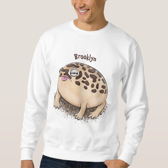 Moletom Imagem de desenho animado do sapo de chuva deserto (Frente)