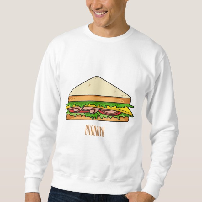 Moletom Imagem de desenhos em Sandwich (Frente)