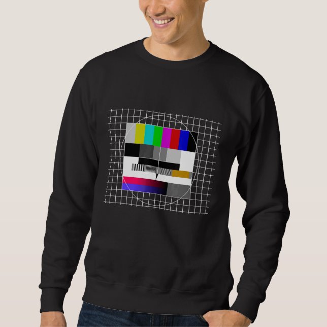 Moletom Imagem de Teste Retroativo de 80s 90s 90s com Fich (Frente)