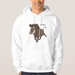 Moletom Imagem engraçada de desenho animado de javalis