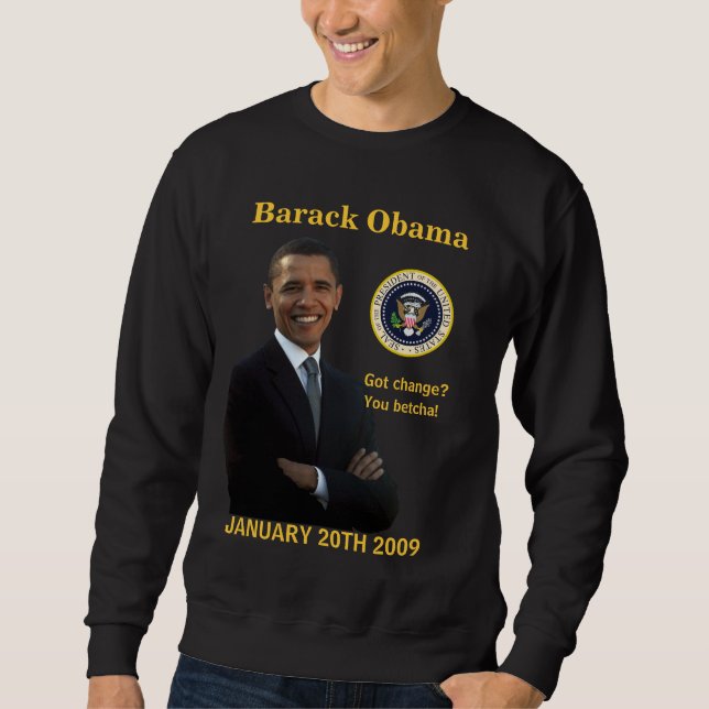 Moletom Inauguração de Obama - mudança obtida? (Frente)