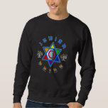 Moletom Inclusão LGBTQ do Orgulho Judaico Menorah Star<br><div class="desc">Inclusão LGBTQ do Orgulho Judaico Menorah Star</div>