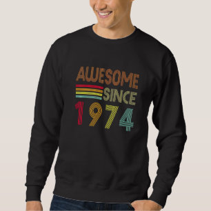 Moletom Incrível desde 1974 Vintage 48º aniversário