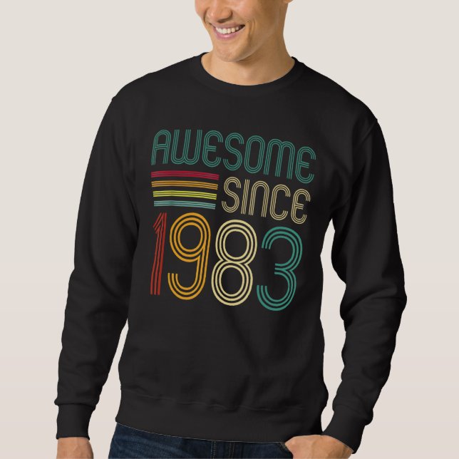 Moletom Incrível desde 1983 39º Aniversário Retro (Frente)