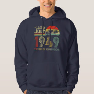 Moletom Incrível Desde Julho 1949 73º Aniversário Vintage