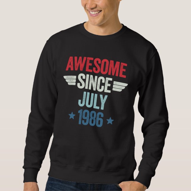 Moletom Incrível desde julho de 1986 (Frente)