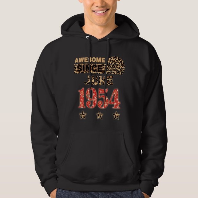 Moletom Incrível Desde junho de 1954, Aniversário do Leopa (Frente)