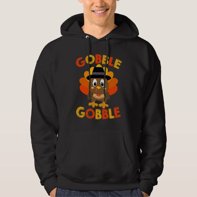 Moletom Incrível Gobble Gobble Amantes do Peruíbe Pilgrim  (Frente)